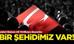 İçişleri Bakanı Ali Yerlikaya duyurdu: 1 şehidimiz var!