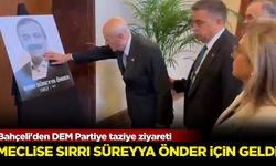 Bahçeli'den DEM Partiye taziye ziyareti: Meclise Sırrı Süreyya Önder için geldi