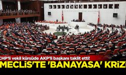 CHP’li vekil kürsüde AKP’li başkanı taklit etti!