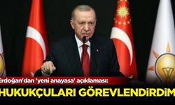 Erdoğan'dan 'yeni anayasa' açıklaması: Hukukçuları görevlendirdim