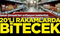 Bakan Şimşek'ten enflasyon beklentisi: 20'li rakamlarda bitecek
