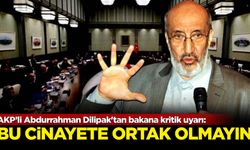 AKP’li Abdurrahman Dilipak'tan bakana kritik uyarı: Bu cinayete ortak olmayın