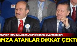 AKP'nin kurucusundan AKP iktidarını uyaran bildiri! İmza atanlar dikkat çekti