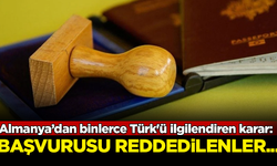 Almanya’dan binlerce Türk'ü ilgilendiren karar: Vize başvurusu reddedilenler...