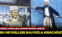 Cübbeli, sarıklı şahıs Atatürk büstüne saldırdı: '2-3 sene sonra bu heykellerini balyozla kıracağız'