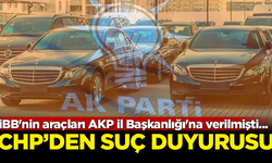 AKP İl Başkanlığı'na tahsis edilen araçlar için CHP'den suç duyurusu