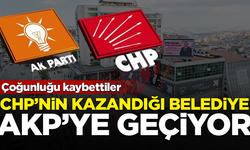 Çoğunluğu kaybettiler! CHP'li belediye AKP'ye geçiyor