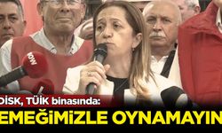 DİSK, TÜİK binasında: Emeğimizle oynamayın