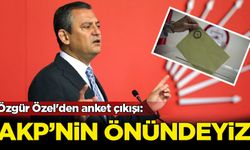 Özgür Özel'den anket çıkışı: AKP'nin önündeyiz