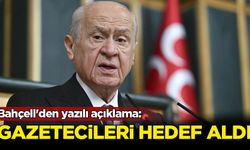 Bahçeli'den yazılı açıklama: Gazetecileri hedef aldı