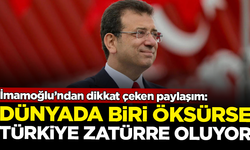 İmamoğlu’ndan dikkat çeken paylaşım: Dünyada biri öksürse Türkiye zatürre oluyor
