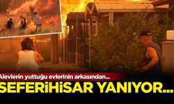 İzmir yanıyor! Alevlerin yuttuğu evlerinin arkasından...