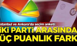İstanbul ve Ankara'da seçim anketi: İki parti arasında 3 puanlık fark