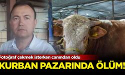 Kurban pazarında ölüm! Fotoğraf çekmek isterken canından oldu