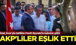 Özel, İnce'yle birlikte Ferdi Zeyrek'in kabrine gitti: AKP'liler de eşlik etti