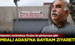İmralı Adası'na 'bayram' ziyareti: Yeğenleri, teröristbaşı Öcalan ile görüşmeye gitti