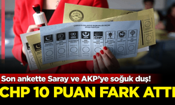 Son ankette Saray ve AKP’ye soğuk duş! CHP 10 puan fark attı