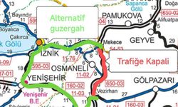 Sakarya-Bilecik yolu orman yangını nedeniyle trafiğe kapatıldı