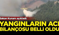 Bakan Kurum açıkladı: Orman yangınlarının acı bilançosu belli oldu