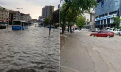 Ankara'da yerel kuvvetli sağanak su baskınlarına sebep oldu