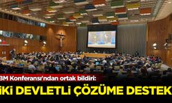 BM Konferansı'ndan ortak bildiri: İki devletli çözüme destek