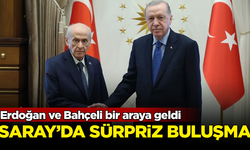 Saray'da sürpriz buluşma! Erdoğan ve Bahçeli bir araya geldi