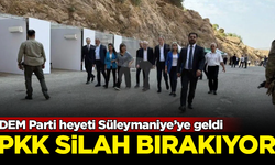 Terör örgütü PKK silah bırakıyor! DEM Parti heyeti Süleymaniye'de