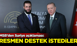 MSB duyurdu: Suriye hükümeti, Türkiye'den resmen destek talep etti