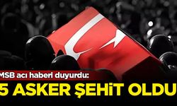 MSB acı haberi duyurdu: 5 asker şehit oldu