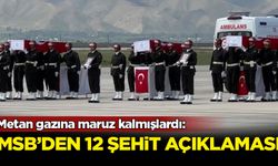 Metan gazına maruz kalmışlardı: MSB'den 12 şehit açıklaması