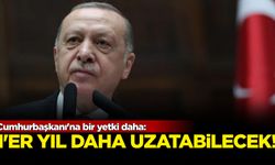 Cumhurbaşkanı'na bir yetki daha: 1'er yıl daha uzatabilecek!