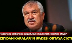 Zeydan Karalar'ın ifadesi ortaya çıktı: 'Hapishane şartlarında özgürlüğüne kavuşmak için iftira atıyor'