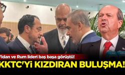 Fidan ve Rum lideri baş başa görüştü! KKTC'yi kızdıran buluşma...
