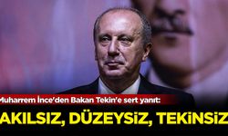 Muharrem İnce'den Bakan Tekin'e sert yanıt: Akılsız, düzeysiz, tekinsiz!
