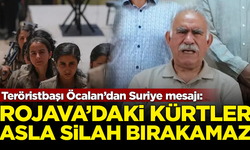 Teröristbaşı Öcalan’dan Suriye mesajı: Kürtler asla silah bırakamaz