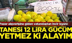 Pazar alışverişine giden vatandaştan incir isyanı: Tanesi 12 lira gücüm yetmez ki