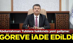 Adıyaman Belediye Başkanı Abdurrahman Tutdere göreve iade edildi