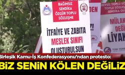 Birleşik Kamu-İş Konfederasyonu’ndan zam teklifine protesto: Biz sizin köleniz değiliz