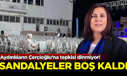 Aydınlıların Çerçioğlu’na tepkisi dinmiyor! Sandalyeler boş kaldı