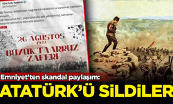Emniyet’ten skandal paylaşım: Ulu Önder Atatürk'ü sildiler