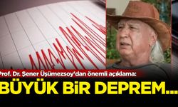 Prof. Dr. Şener Üşümezsoy'dan önemli açıklama!