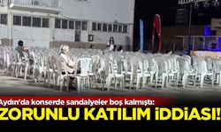 Aydın'da konserde sandalyeler boş kalmıştı: Zorunlu katılım iddiası!