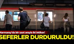 Marmaray'da bir saat arayla iki kişi yaşamına son verdi!