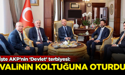 İşte AKP'nin Devlet terbiyesi! Bilal Erdoğan, Valinin koltuğuna oturdu