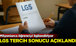 SON DAKİKA! 2025 LGS tercih sonuçları açıklandı
