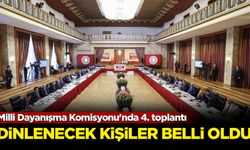 Milli Dayanışma Komisyonu'nda 4. toplantı: Dinlenecek kişiler belli oldu
