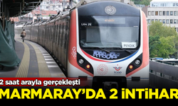 Marmaray'da aynı gün içinde peş peşe 2 intihar! Seferler aksadı