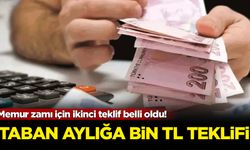 Memur zamı için ikinci teklif belli oldu! Taban aylığa 1000 TL teklifi