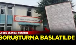 Lisede skandal kurallar: Valilik soruşturma başlattı