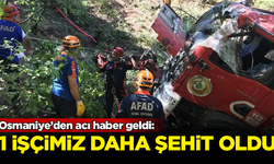 Osmaniye’den acı haber geldi: Bir orman işçimiz daha şehit oldu